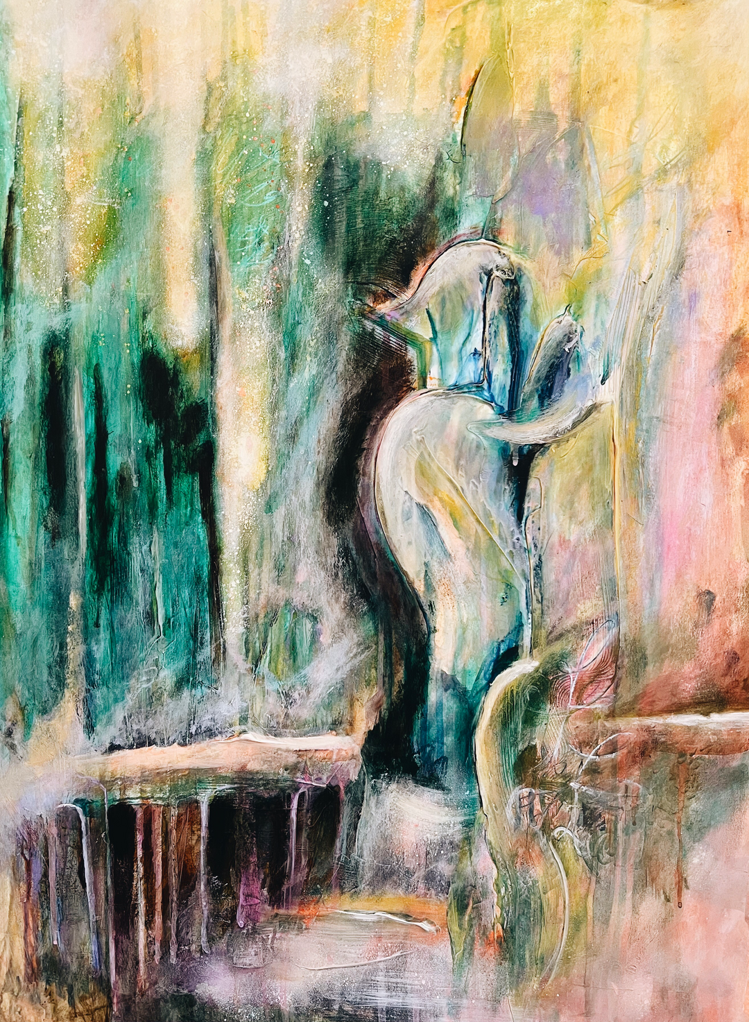 Internal Validation | Bird Abstract in Mixed Media