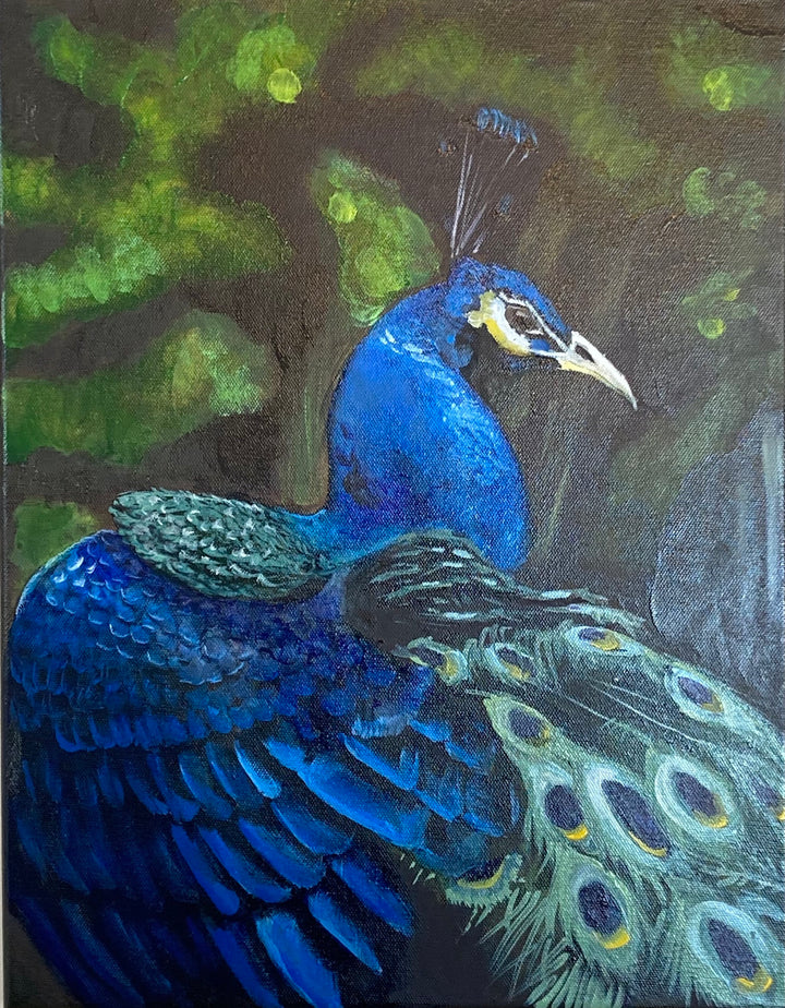 Blue | Peacock in Oil