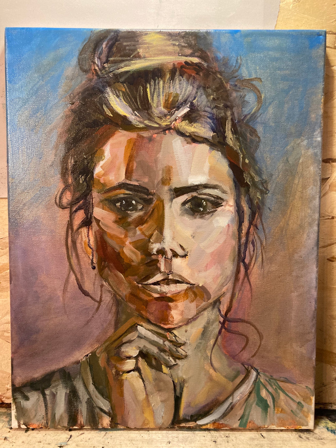Self-Portrait in Oil
