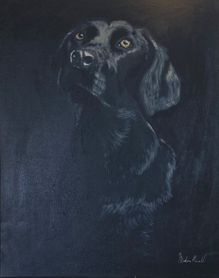 Lab in Black on Black Oil